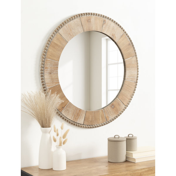 Birch Lane™ Frans Wood Round Wall Mirror & Reviews | Wayfair